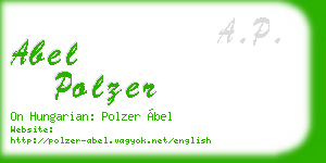abel polzer business card